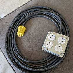 Heavy duty indoor/outdoor extension cord With 4 outlets. FIRM ON PRICE 