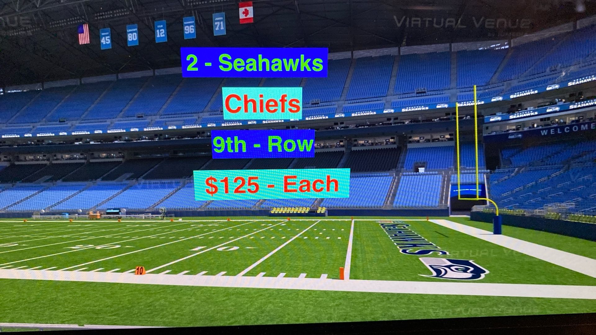 Seahawks Chiefs Tickets
