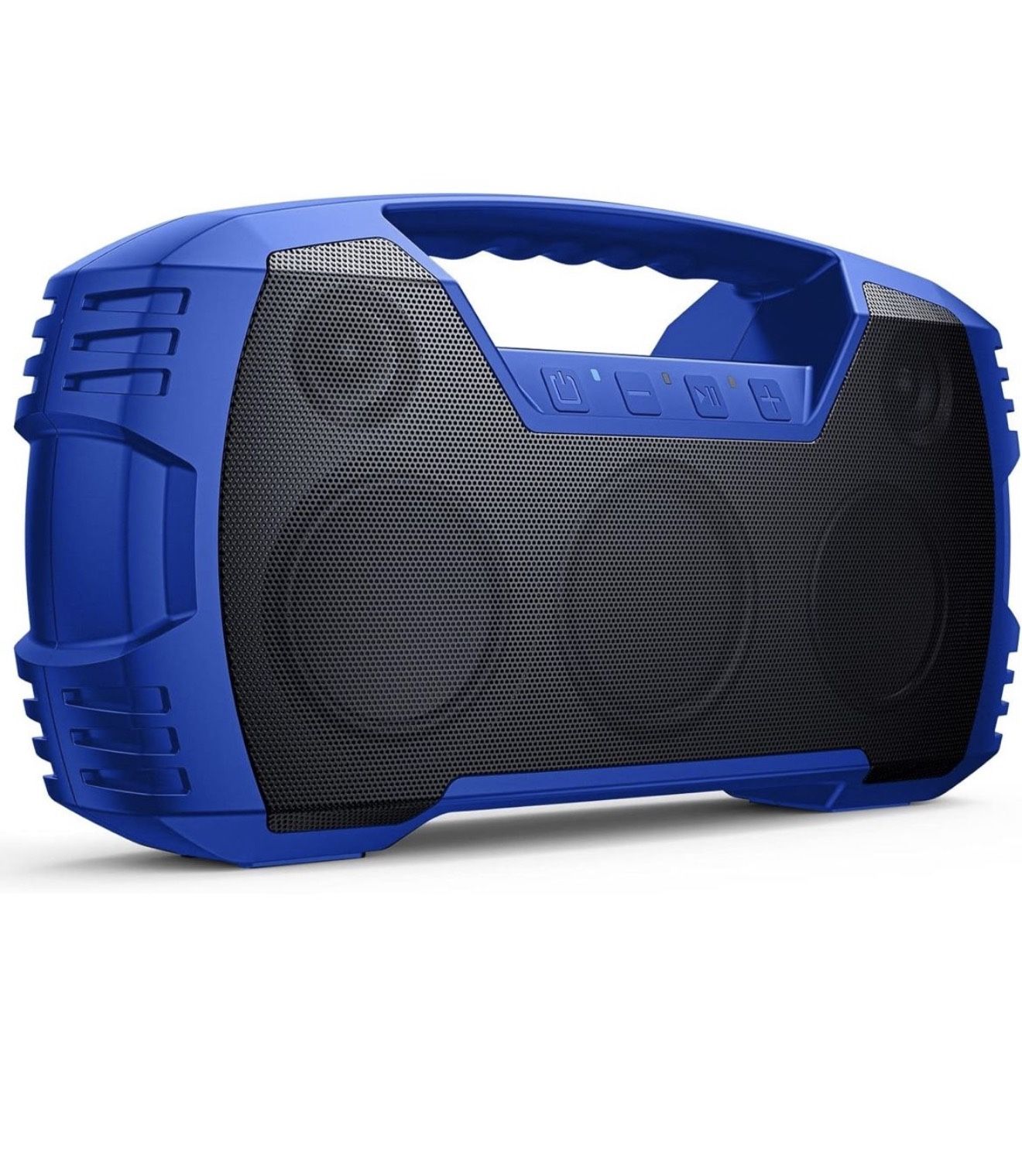 Blue IPX7 Waterproof Bluetooth Speaker, 40W Portable Wireless Speaker, 32H Playtime, Stereo Loud Sound, Deep Bass, Outdoor Speaker with Handle