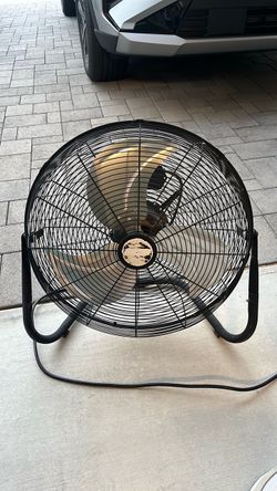 Black High-Velocity Floor Fan