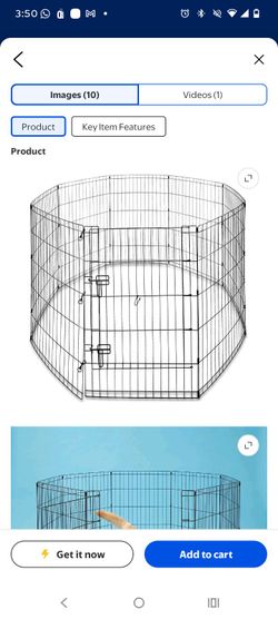 Foldable Metal Pet Playpen with Door