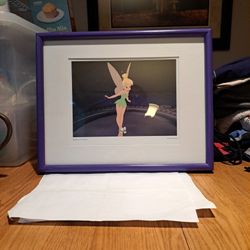 Disney Preening Pixie Tinkerbell Peter Pan Art Print 14" x 11" 