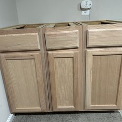 3 wooden cabinets