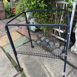 Bird Cage Stand With Tray On Wheels