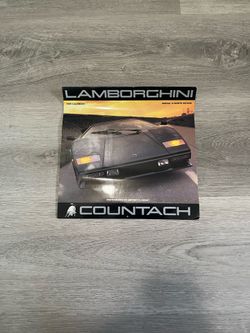 Vintage 1989 Lamborghini Countach Wall Calendar