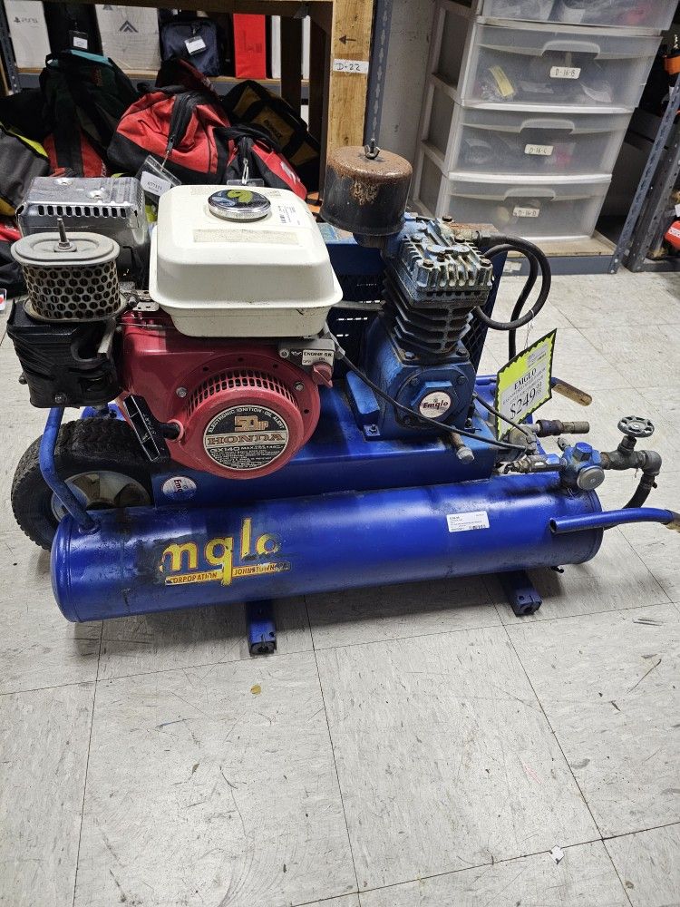 96091 Emglo Ku Wheel Barrow Dual Tank 4-stroke Gas Powered Compressor 135psi 7.8 Gallon 578413