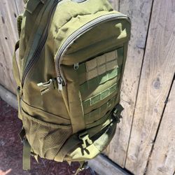 Green backpack 
