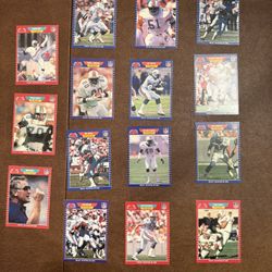 1989 NFL Pro Set MIAMI DOLPHINS TEAM Cards SET 211-225 Bosa Clayton Marino Roby Shula
