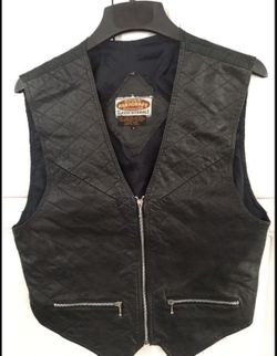 Men’s Paragraff Leather Vest Size L