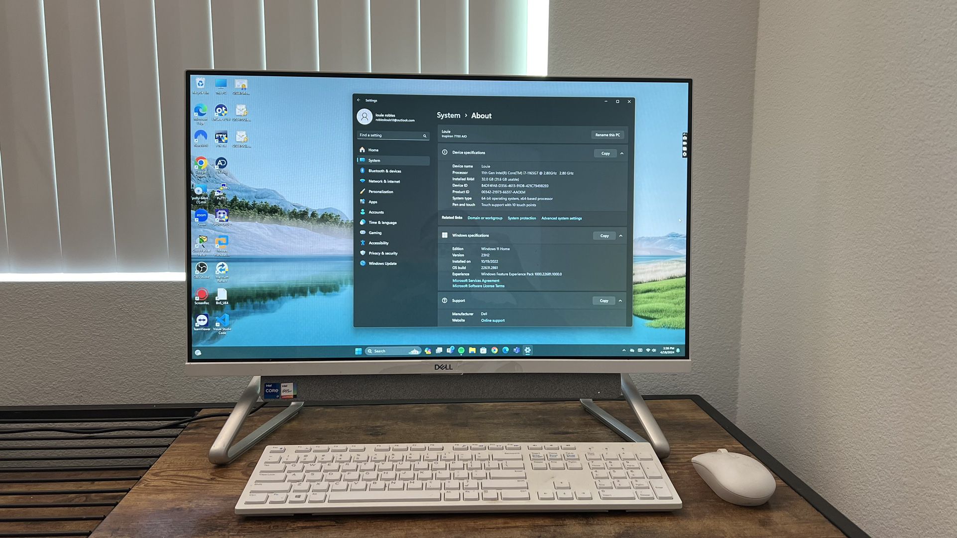 Dell Desktop Computer All-in-one Touch Screen