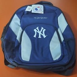 New York Yankees Genuine MLB Navy/Gray Backpack 18x14x5