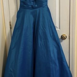 Mac Duggal Blue Ball Gown Size 10