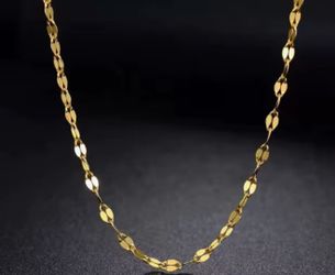 18k gold chains necklace karat gold necklaces for women shiny chains birthday gift