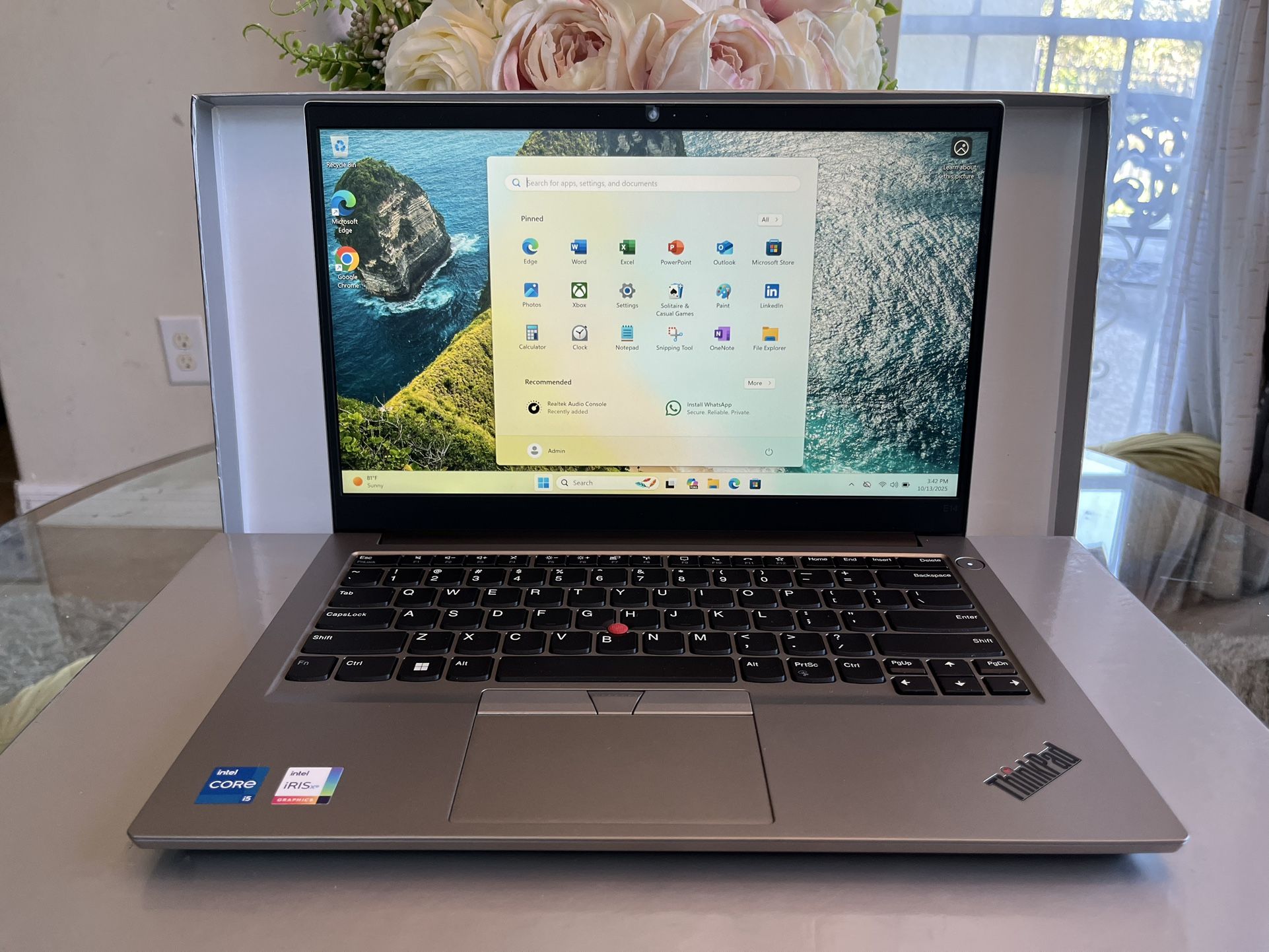 Lenovo Thinkpad E14 G4 14" Laptop Intel i5 12th Gen 16GB RAM 256GB SSD Windows 11 w/ Charger - $250