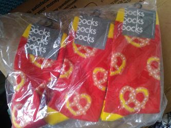 Brand new socks pretzels