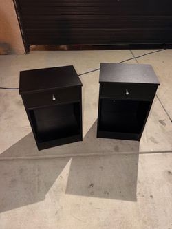 Black night stand