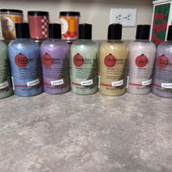 Set Of 7 Philosophy Shower Gels 