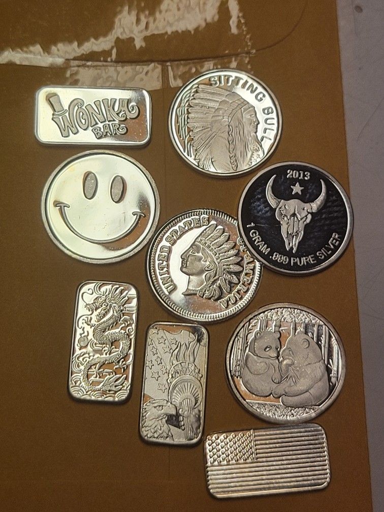 4g Random Bars / ROUNDS  Pure .999 Silver Bundle 
