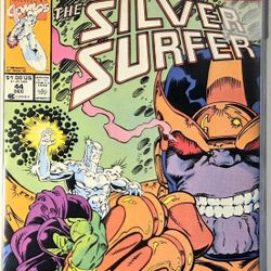 Silver Surfer Thanos Infinity Gauntlet Comic
