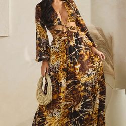 Printed Maxi Dress- Pickup  Only