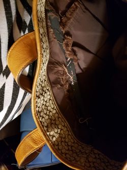 Large size Coach purse, brown