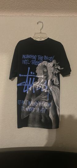 Stussy Black Graphic T-Shirt Size S