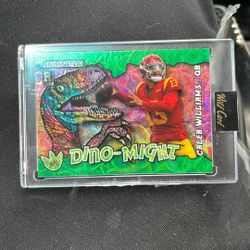 Rare Caleb Williams Bears Rookie Numbered # 6/8 Paralell Dino Might Refractor 