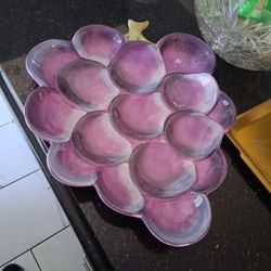 Grape Platter Cermaic 