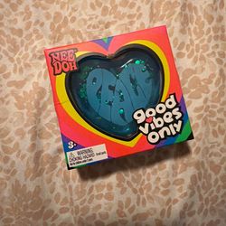 NeeDoh Good Vibes Only PEACE  Heart Squishy Fidget Toy