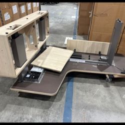 New L Shape Desk .... Sit-Stand .... Adjustable Height Desk 2 Types