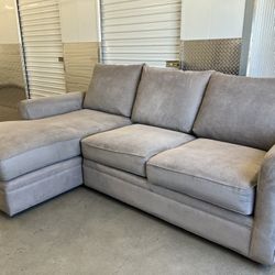 FREE LOCAL DELIVERY – Macy’s Gray Sectional Couch – Professionally Cleaned
