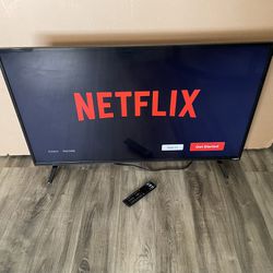 Vizio 43” Smart TV With Remote Control In Working Condition $130 Firm On Price