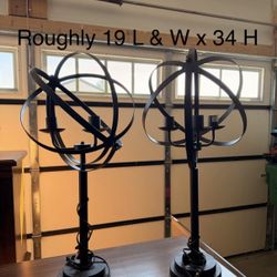 Modern Orb Style Lamps (Set Of 2) 