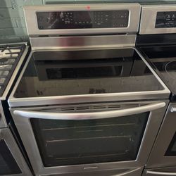 Kitchen Aid Stainless Steel Glass Top Stove 