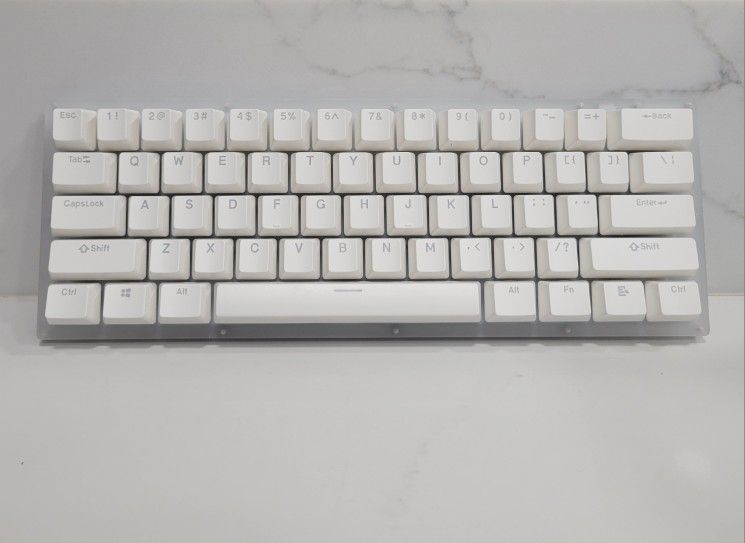 Womier K61 61 Key 60% Mechanical Keyboard Hot Swappable Gateron Yellow Switch With RGB Switch LED