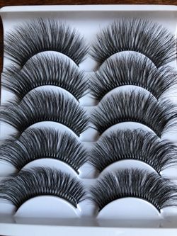 Handmade soft Mink eyelashes 5 pairs