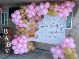 Balloon garland , backdrop party decor