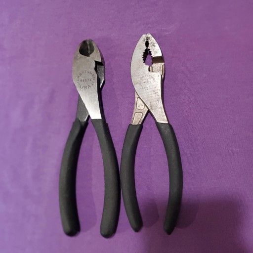 Vintage Craftsman 7” Wide Diagonal Cutter Pliers WF 45074 /craftsman Slip Joint Pliers,45074usa Made