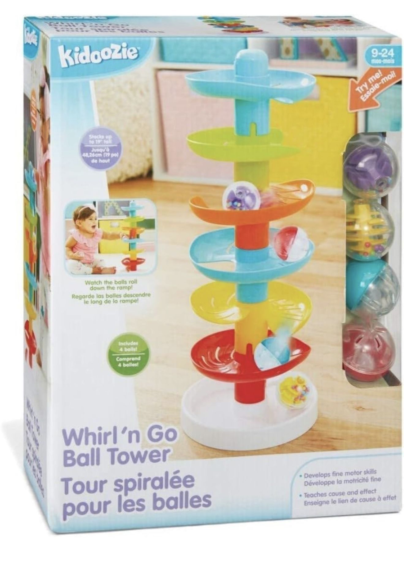 Kidoozie Ball Drop | Toddler Toy | Learning & Developmental Tower | Activity & Educational Preschool Toys & Games