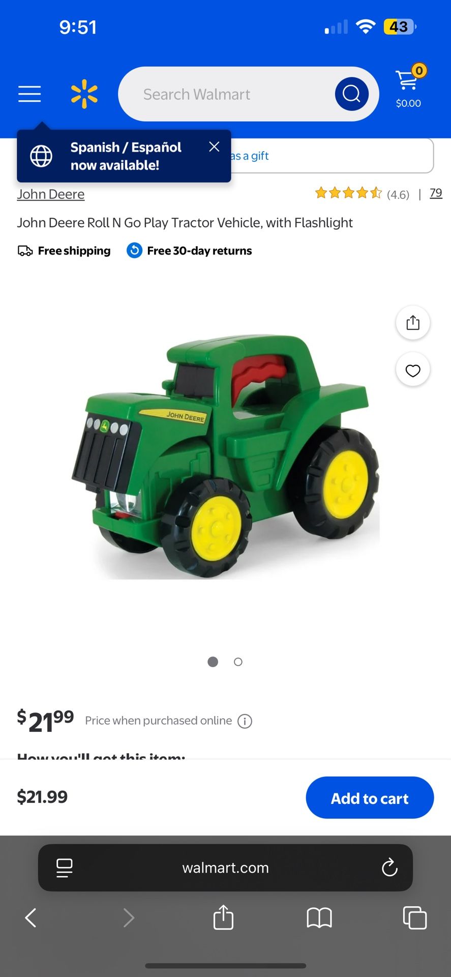 John Deere flashlight