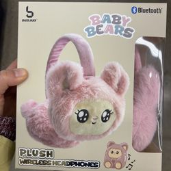 NWT Baby Bears Plush Bluetooth Wireless Headphones