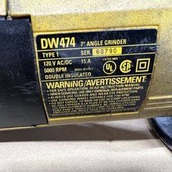 DeWALT Angle Grinder