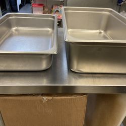Steam Pans Full Size 4” And 6” With Lid