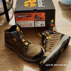 Timberland boots, Safety Composite Toe Men's 8.5  Work boots 