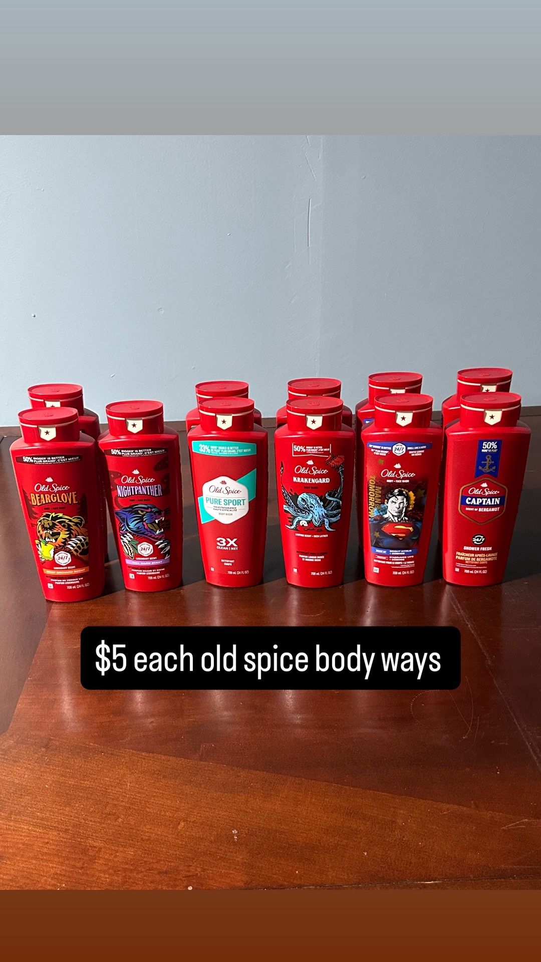 Old Spice Body Wash Pure Sport High Endurance 24 Oz