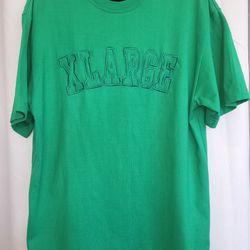 'XLARGE' Green 100% Cotton Tee, Size L