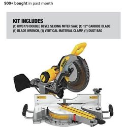 Dewalt DWS779 Miter Saw & DWX 723 Stand