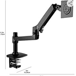 Monitor Stand/lift Engine Arm Aluminum - Black