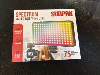 Spectrum 96 LED RGB video light it's a sun pack