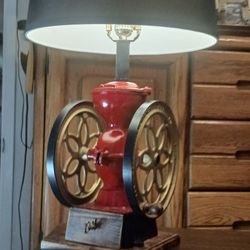 VINTAGE COFFEE GRINDER LAMP